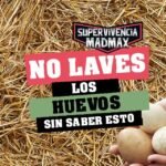 No laves los huevos de gallina